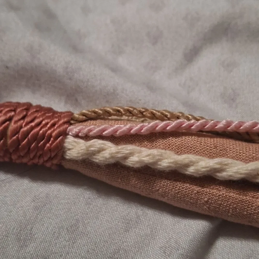 Salmon Belt with Shell Detail